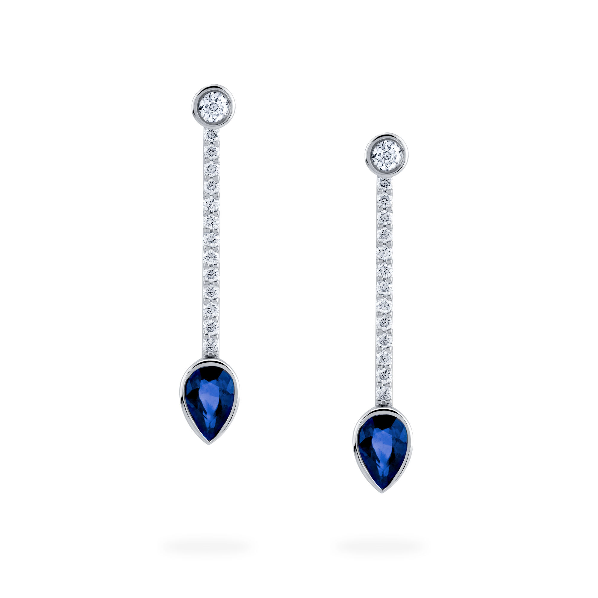 Earrings sapphire diamond deals