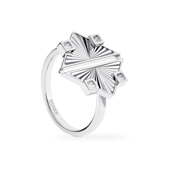 Bague en argent sterling guilloché