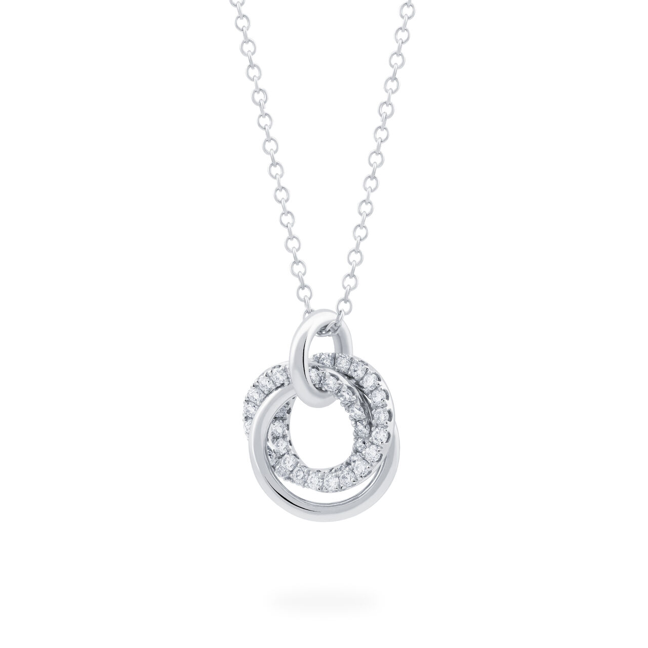 Small Diamond Entwine Pendant image number 1