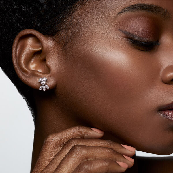 Boucles d'oreilles en diamants, petite