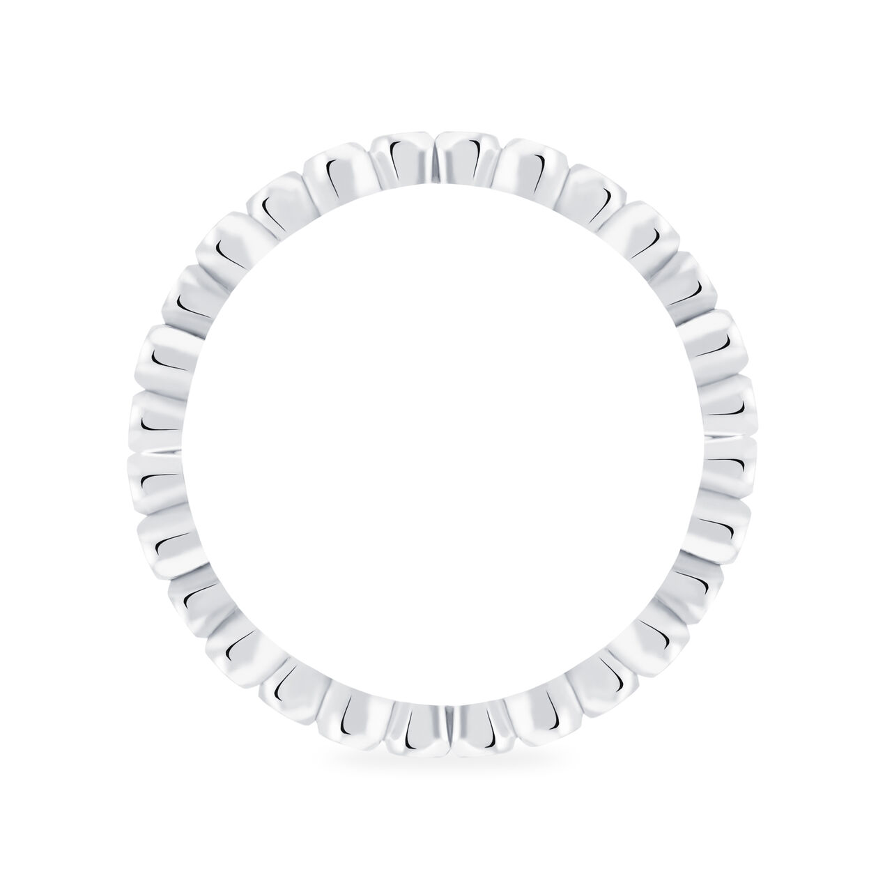 Stackable Diamond Splash Ring, White Gold image number 2