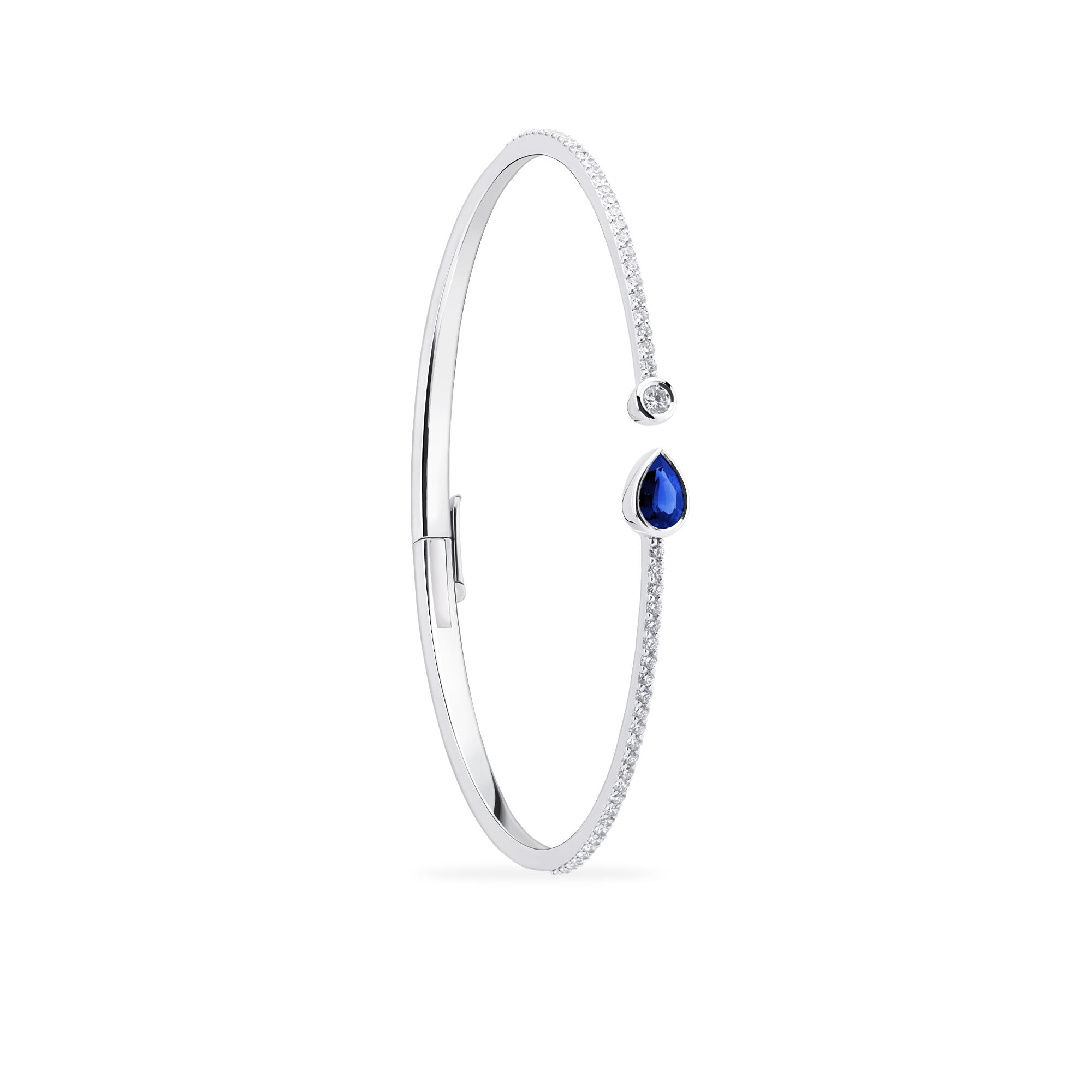 Blue bangle bracelet top
