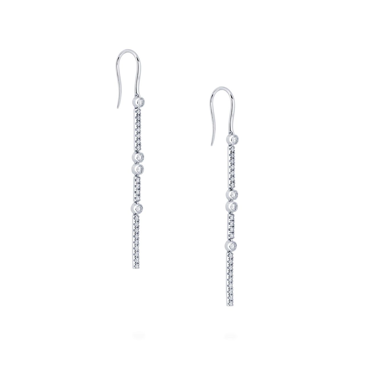 Diamond Drop Earrings image number 3