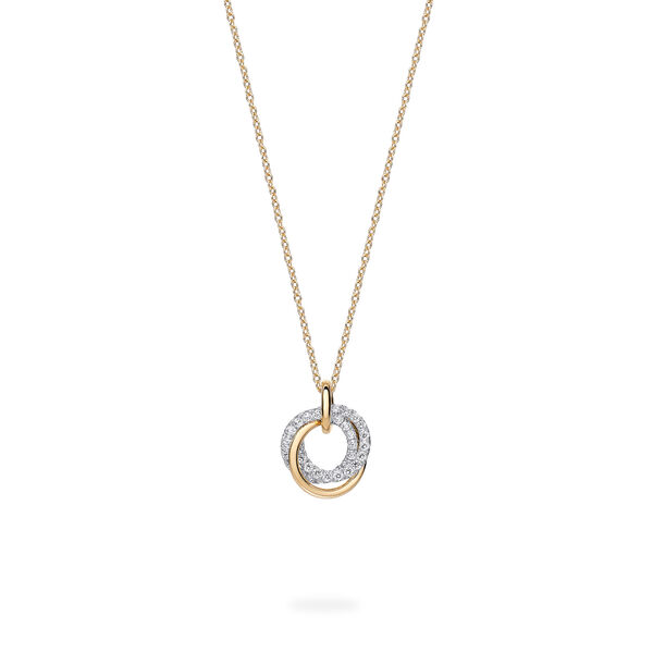 Yellow Gold Circle Pendant, Small