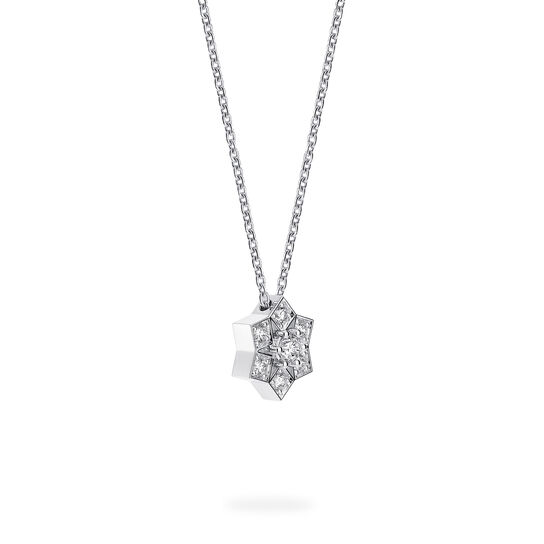 Birks Snowflake White Gold Pendant, Medium Side image number 3