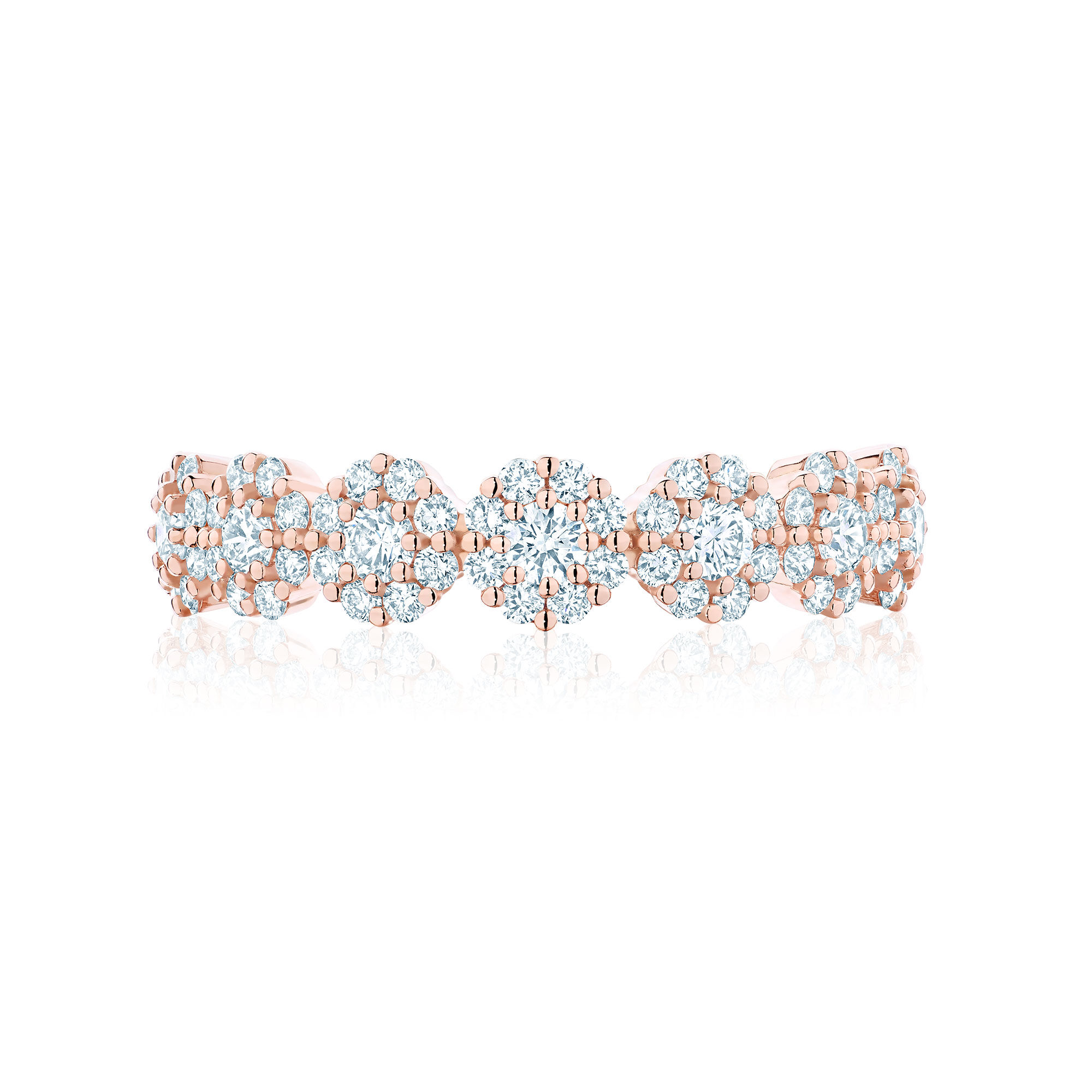 Rose gold clearance snowflake ring