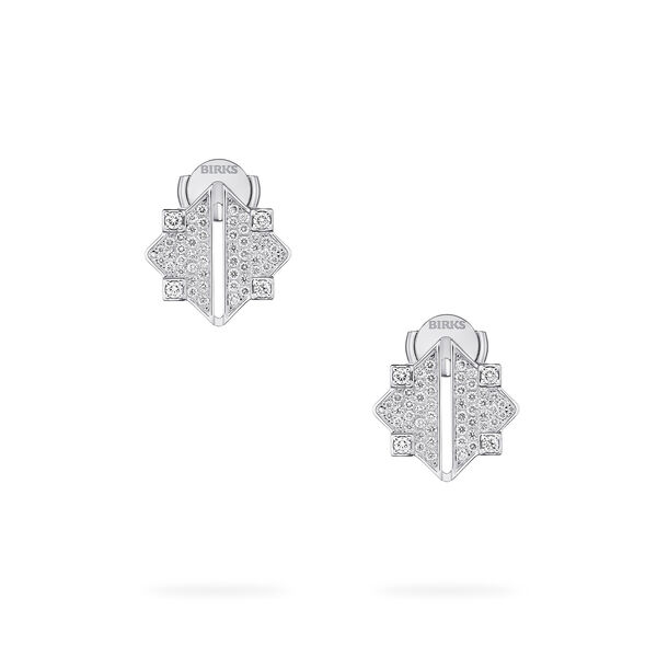 Boucles d'oreilles en or blanc et diamant