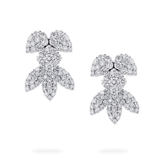 Birks Snowflake Diamond Earrings in White Gold 450010728096 Front image number 0