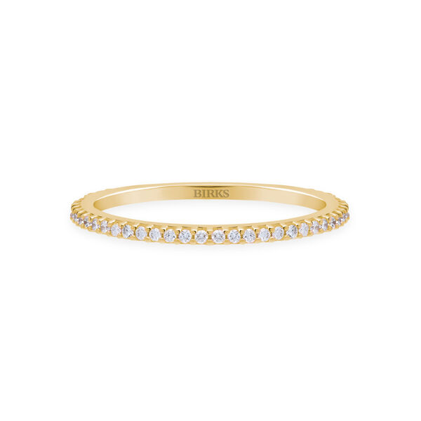 Bague empilable en diamants Rosée du Matin, Or jaune