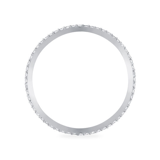 Birks Iconic Stackable White Gold and Diamond RosÃ©e du Matin Ring image number 3