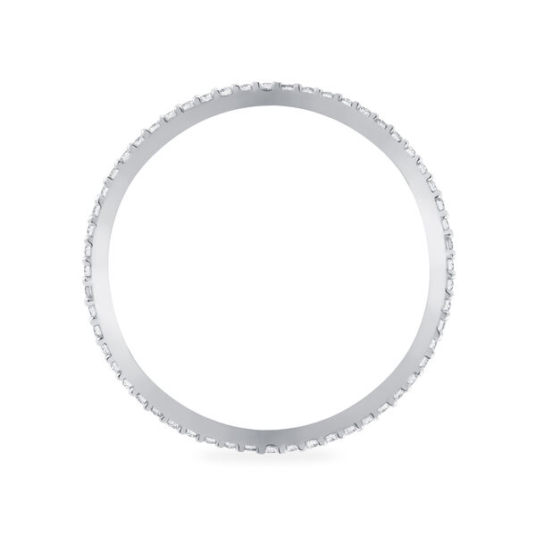 Bague empilable en diamants Rosée du Matin, Or blanc