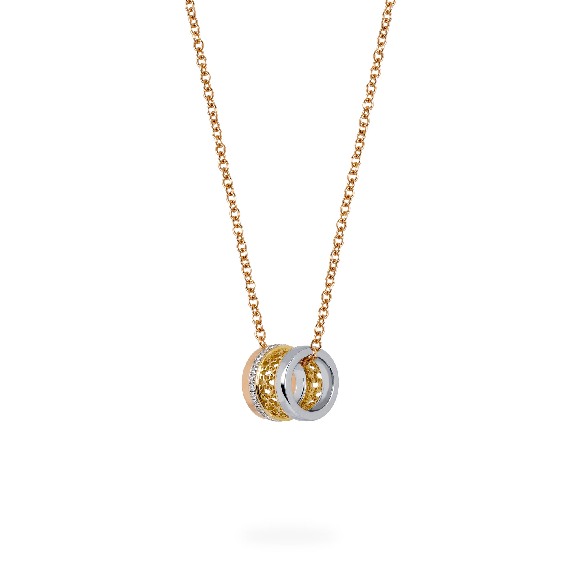 Swarovski 3 ring necklace 2025