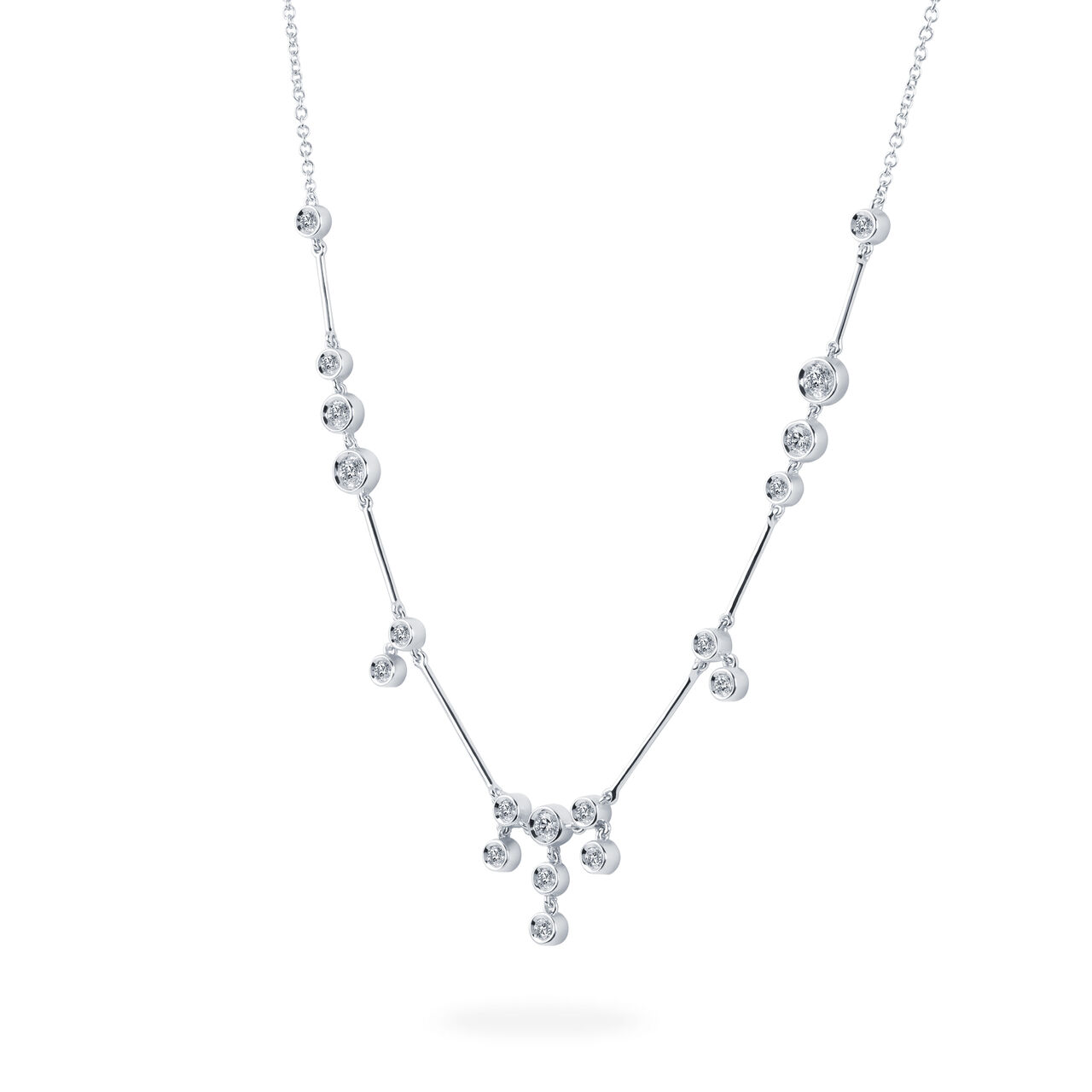Diamond Bezel Necklace image number 2