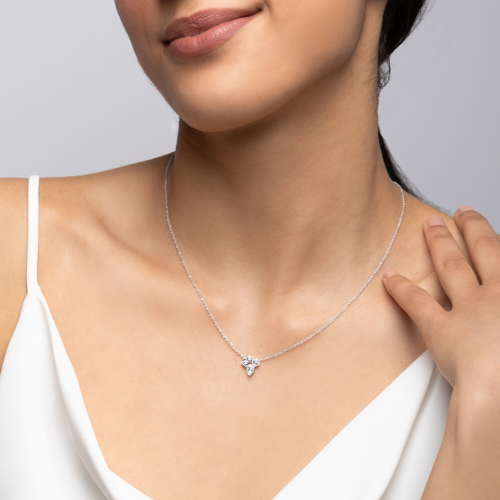 Number 4 diamond shop pendant