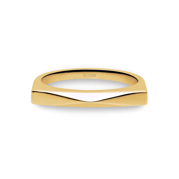 Stackable Yellow Gold and Pearl Rings