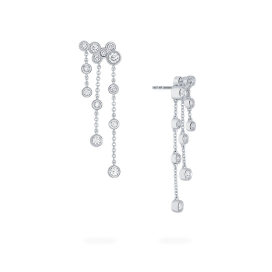 Birks Splash Diamond Cluster Drop Earrings image number 0
