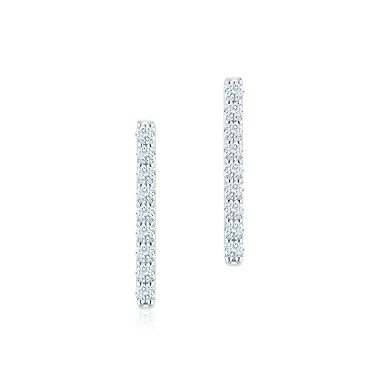 bijoux birks rosee du matin diamond bar earrings image number 0