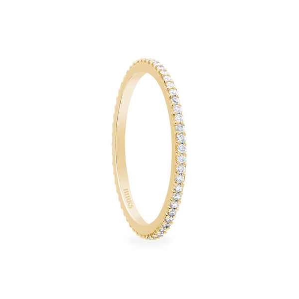 Bague empilable en diamants Rosée du Matin, Or jaune