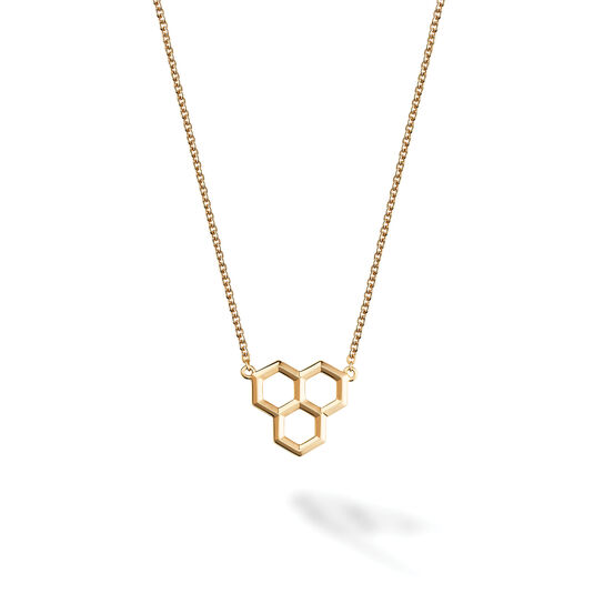 Bijoux Birks Bee Chic Yellow Gold Hexagons Pendant image number 0