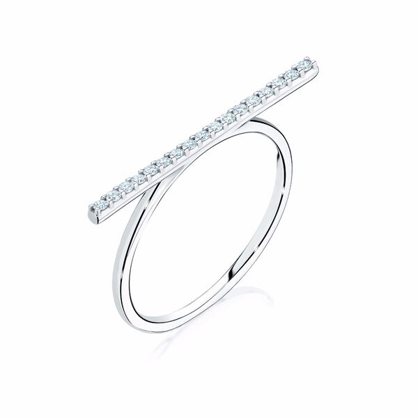 Diamond Bar Ring