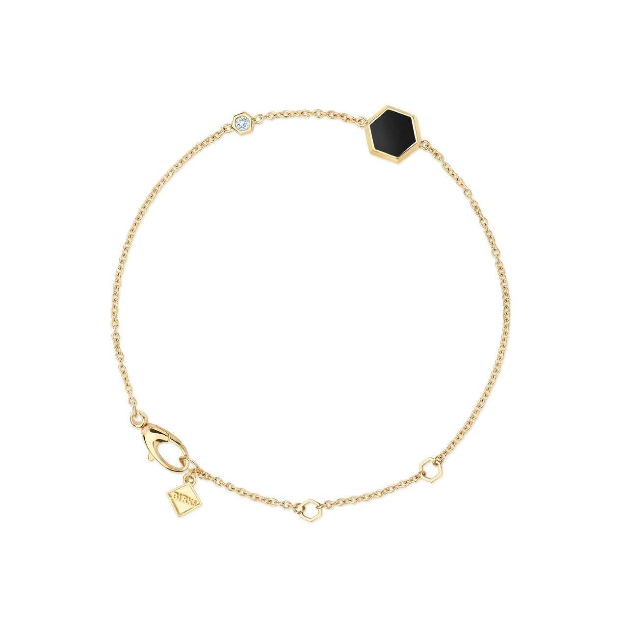 Birks Bee Chic Yellow Gold Black Onyx Bracelet