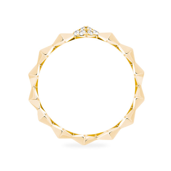 Bague empilable en diamants Rock & Pearl, Or jaune