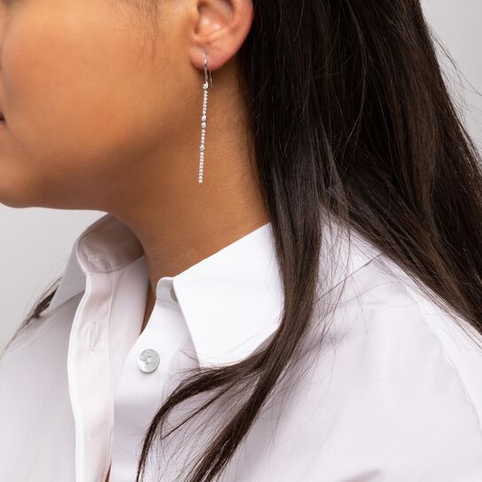 Diamond Drop Earrings image number 1