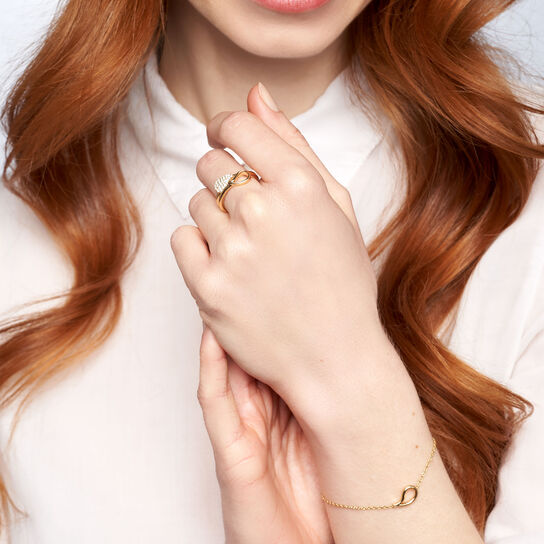 Yellow Gold and Diamond Ring image number 1