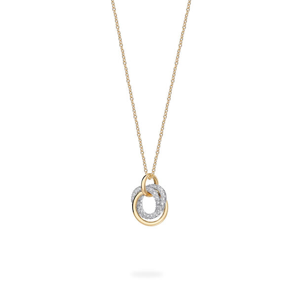 Yellow Gold Circle Pendant, Small