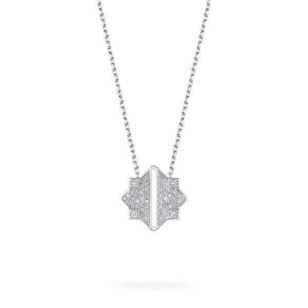 Pendentif en or blanc et diamant