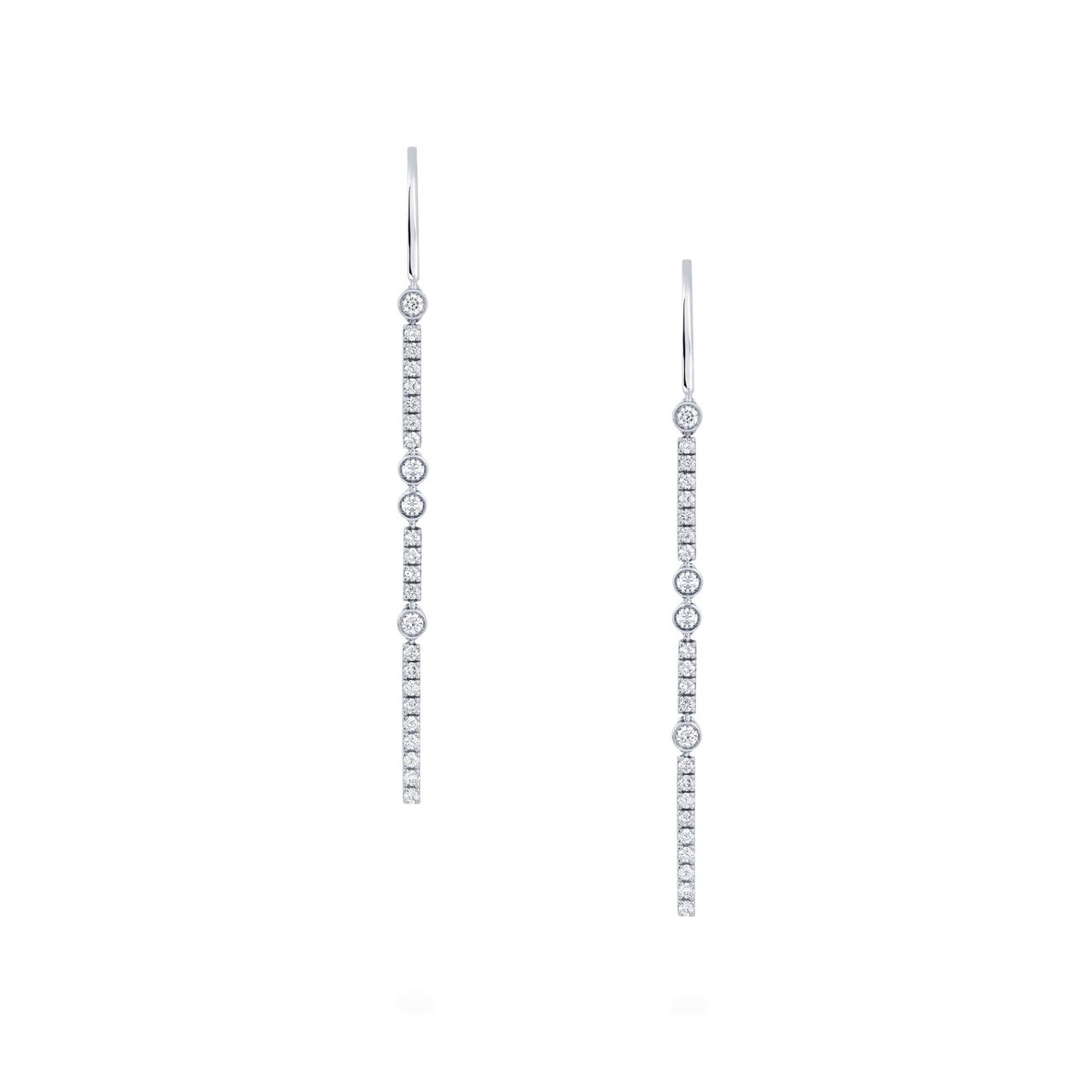 Diamond Drop Earrings image number 2
