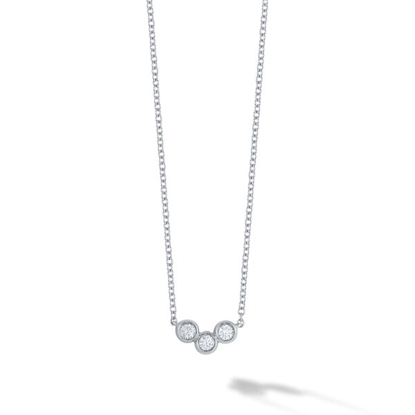 Pendentif en diamants Splash, or blanc