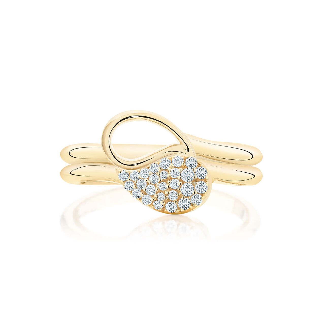 Yellow Gold and Diamond Ring image number 3