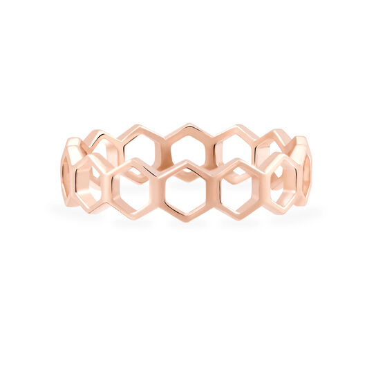 Birks Iconic Stackable Rose Gold Bee Chic Ring image number 0