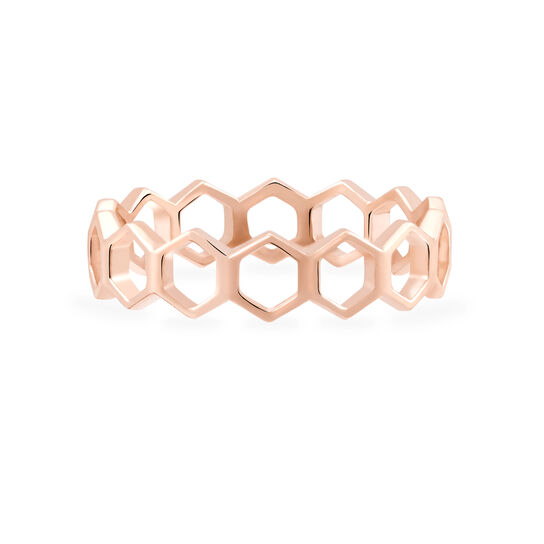 Birks Iconic Stackable Rose Gold Bee Chic Ring image number 0