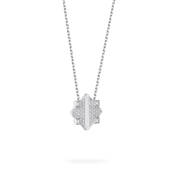 Pendentif en or blanc et diamant