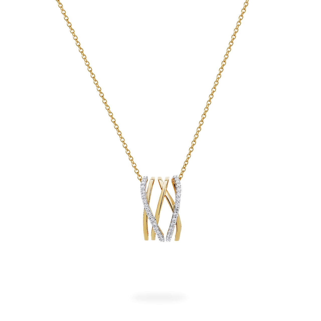 Diamond and Yellow Gold Pendant image number 2