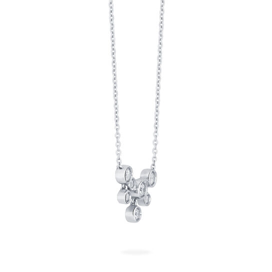Diamond Bezel Small Drop Necklace image number 2