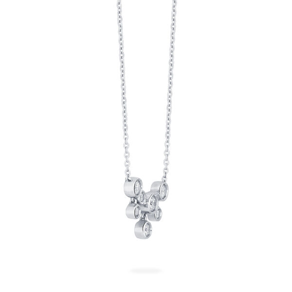 Diamond Bezel Small Drop Necklace