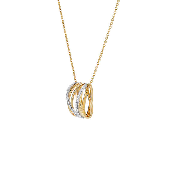Diamond and Yellow Gold Pendant