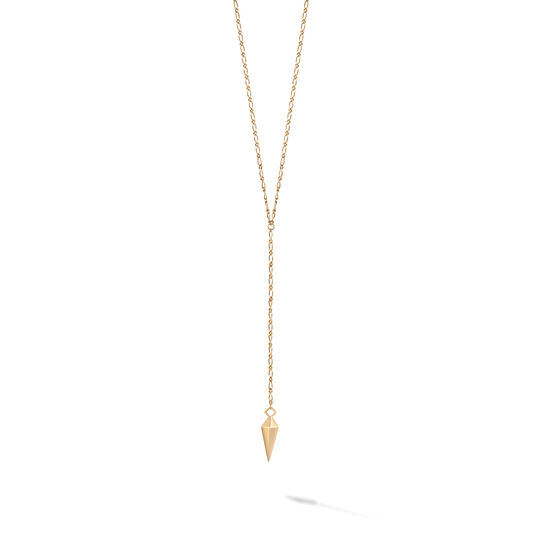 bijoux birks iconic yellow gold rock pearl lariat necklace image number 0