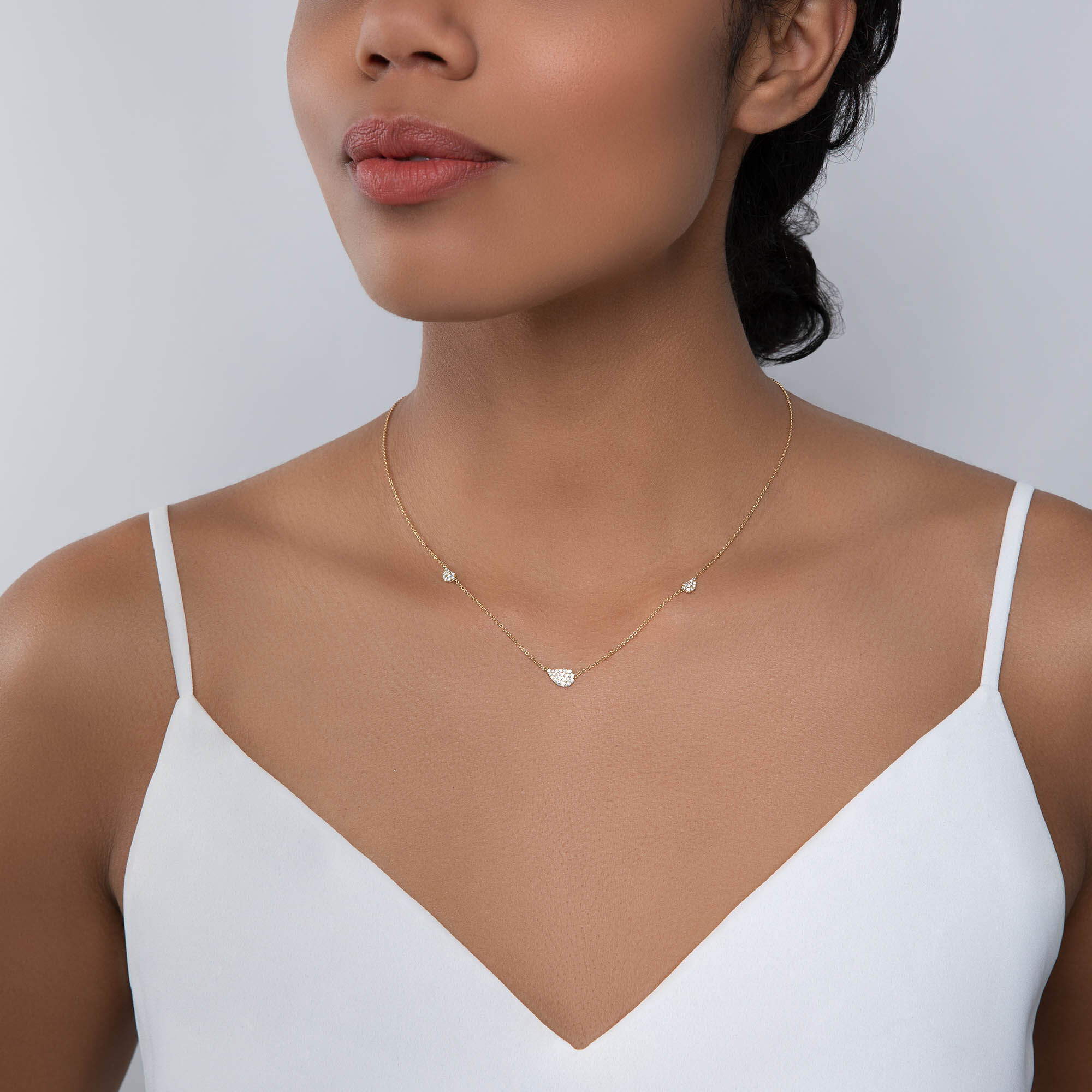 Gold station outlet necklace