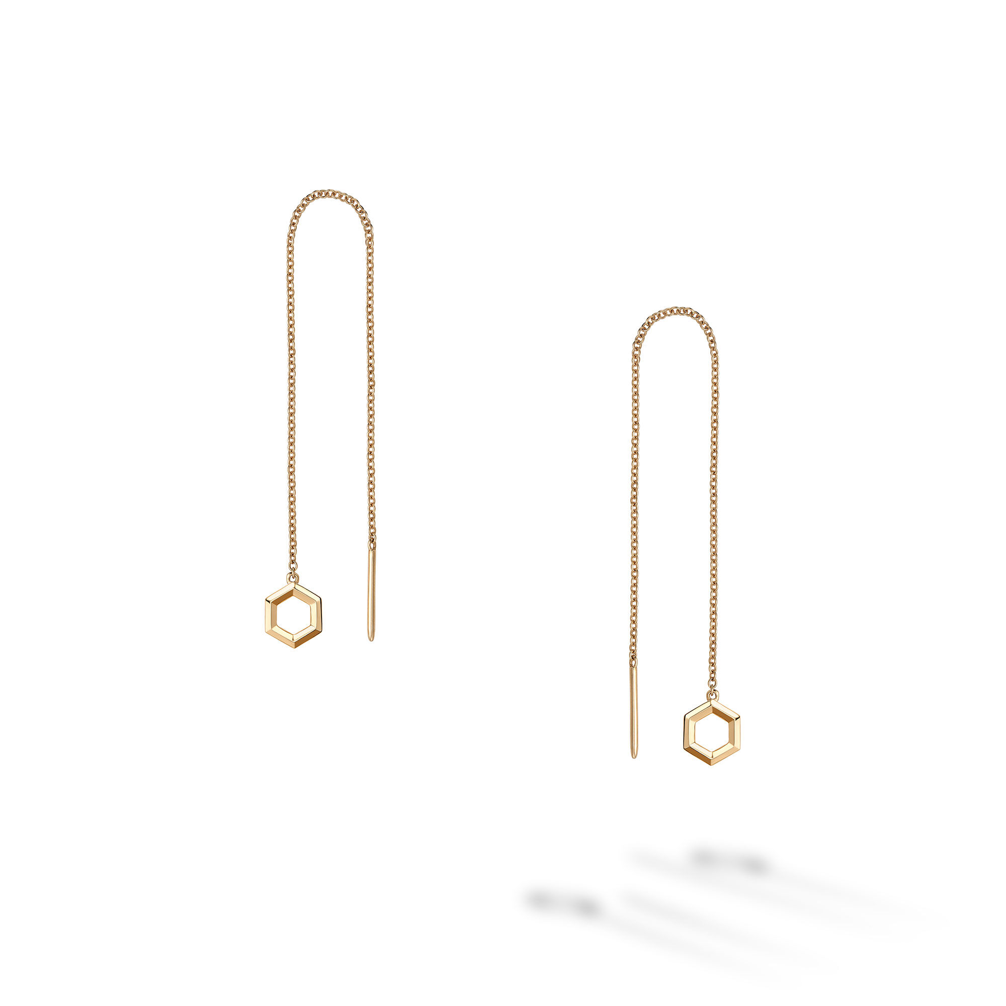 Yellow Gold Threader Earrings Birks