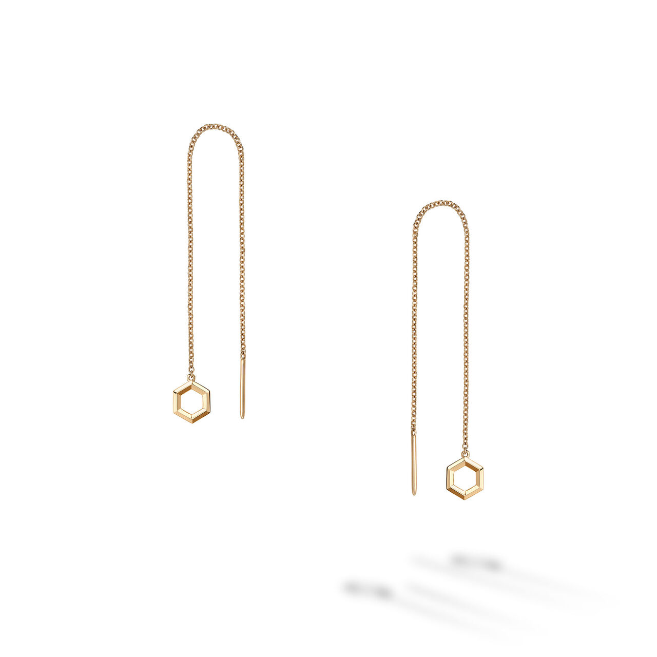 Bijoux Birks Bee Chic Yellow Gold Toggle Chain Earrings image number 0