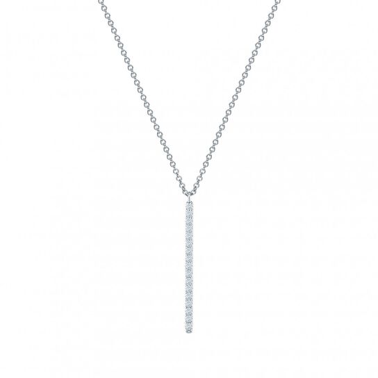 bijoux birks rosee du matin vertical diamond bar necklace image number 0
