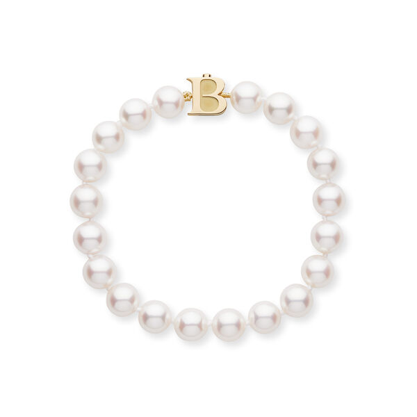 8-8.5 mm Yellow Gold Akoya Bracelet