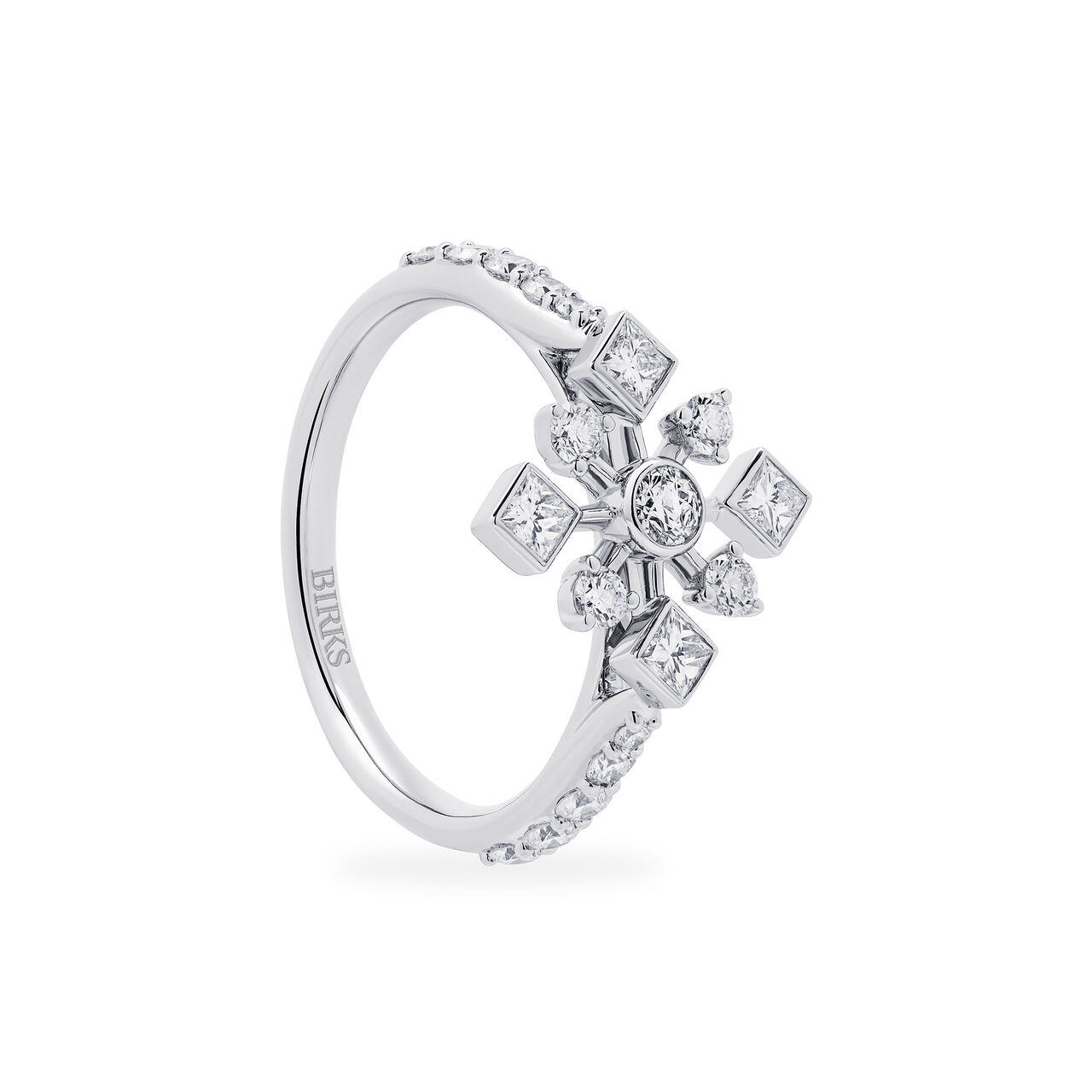 Birks Snowflake Diamond Ring 450016921507 Side image number 2