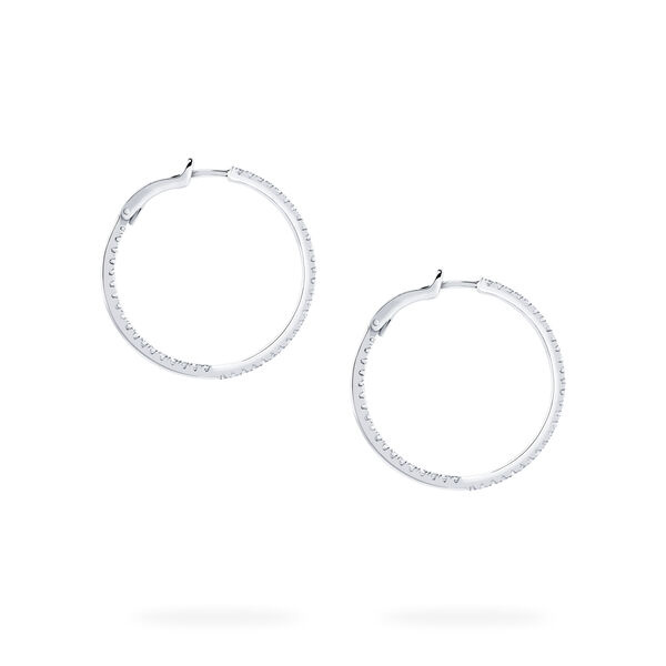Diamond Hoop Earrings, Small