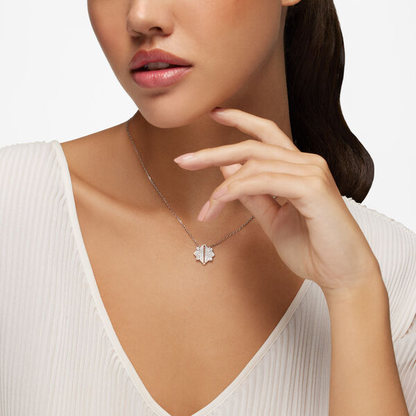 Pendentif en or blanc et diamant