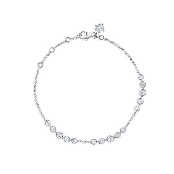 White Gold Diamond Bezel Bracelet